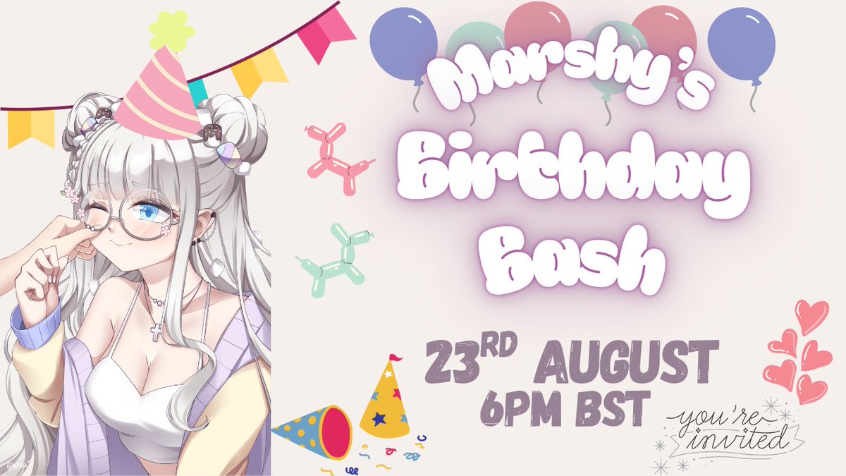 marshmallow490's tweet image. 👉👈
if you have free time and maybe wanna maybe come hang out with me possibly maybe on my birthday on Saturday, we'll be playing lots of games and having fun!