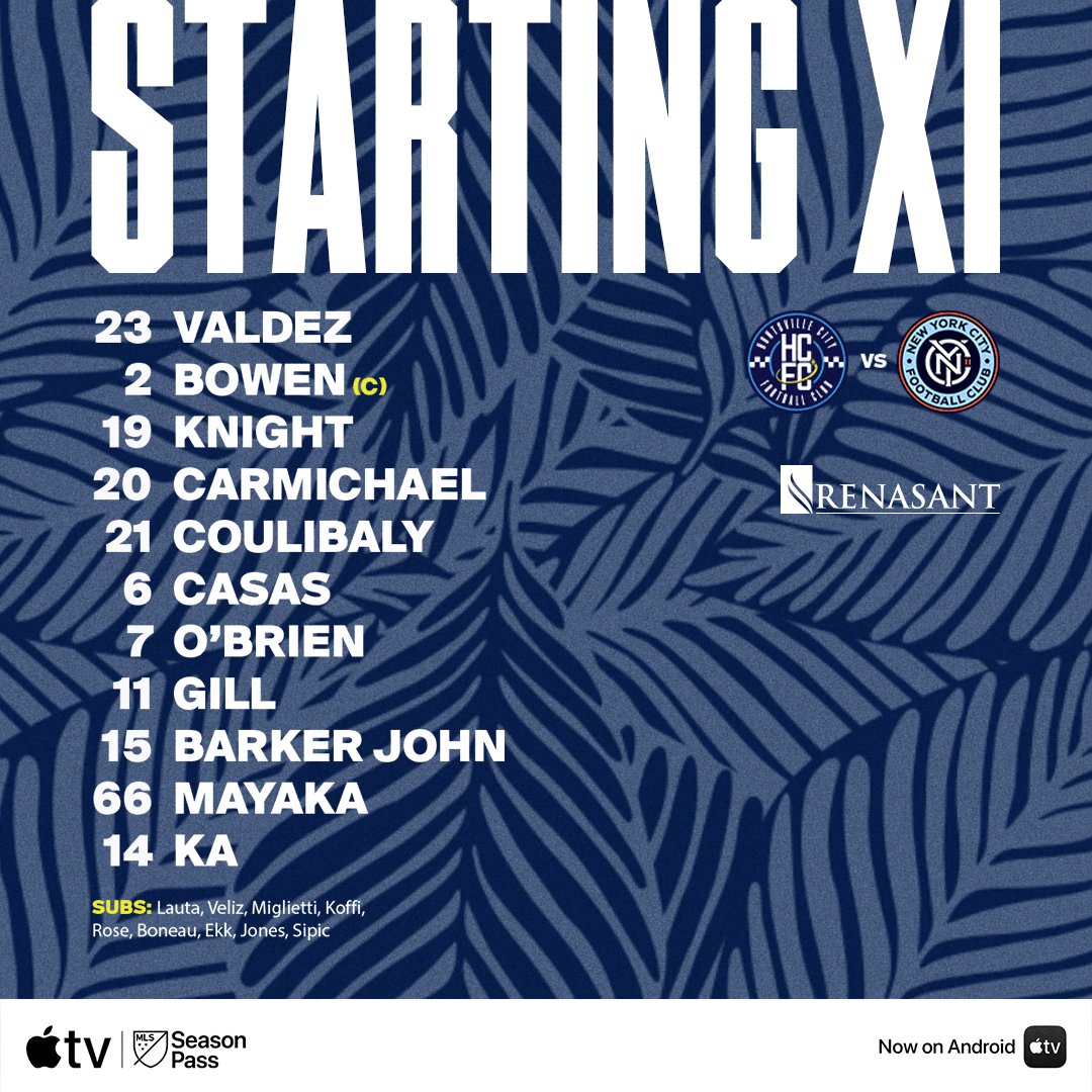 HuntCityFC's tweet image. Our luau lineup is locked and loaded 🔥@Renasant