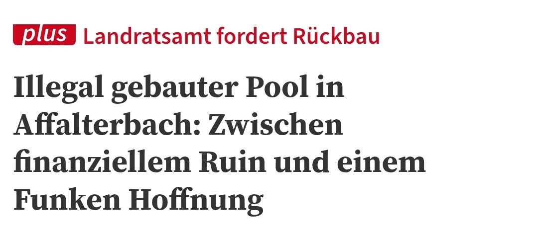 Eigenmächtig ein Loch in seinen eigenen Garten zu buddeln um es mit Wasser füllen zu können kann in Deutschland schon mal die Existenz kosten. Und für das Personal, das darüber entscheidet, lassen die Deutschen gut 400 Mrd. € springen. Klingt verrückt? Ist aber so ...