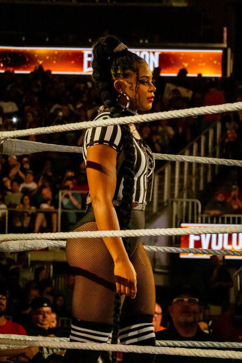 ECBITW's tweet image. EST of Referees 

🦓 

@BiancaBelairWWE 

#wweevolution