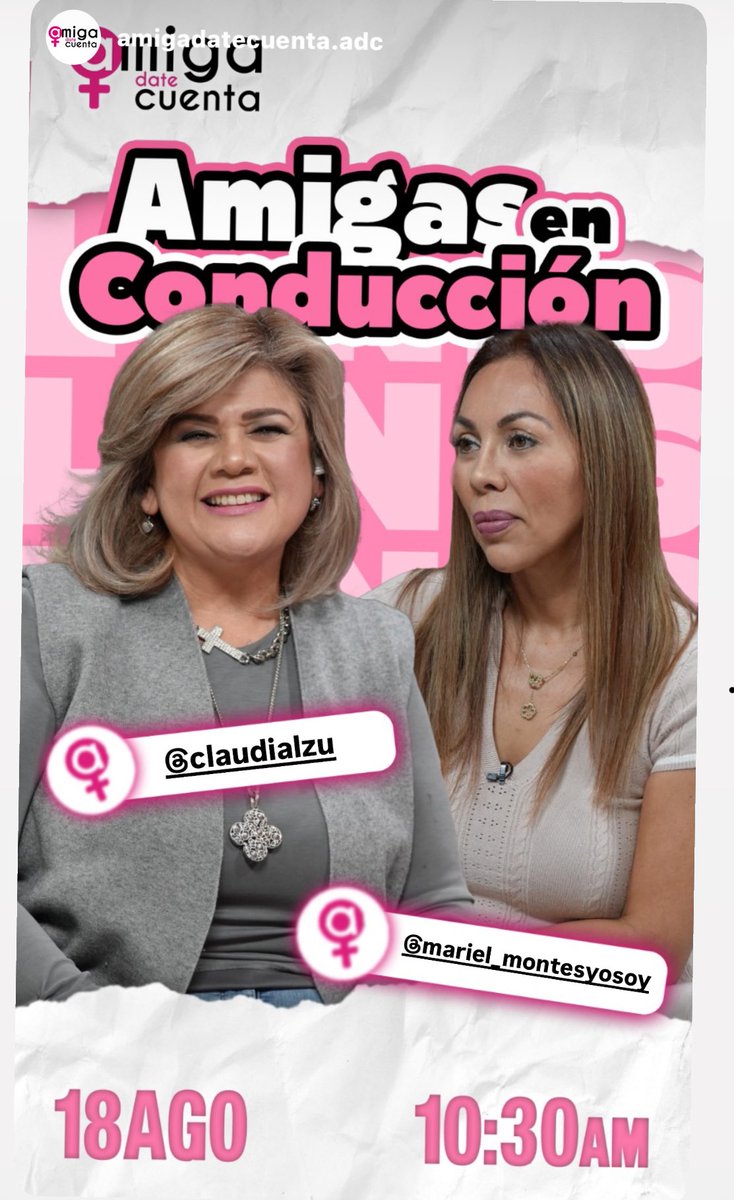 Mariel Montes (@marielmontes1) on Twitter photo Mañana en Amiga Date cuenta tendremos a la ciudadana <a href="/KarlaMaEstrella/">Karla Estrella</a> y me acompaña la abogada Claudia Zavala. Manda tus preguntas por mensaje y con gusto las integramos. <a href="/ProyectoPuente/">Proyecto Puente</a> youtube.com/@amigadatecuen… 11:30CDMX 10:30HMO Mañana en Amiga Date cuenta tendremos a la ciudadana <a href="/KarlaMaEstrella/">Karla Estrella</a> y me acompaña la abogada Claudia Zavala. Manda tus preguntas por mensaje y con gusto las integramos. <a href="/ProyectoPuente/">Proyecto Puente</a> youtube.com/@amigadatecuen… 11:30CDMX 10:30HMO