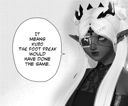 <a href="/FFkurousagi/">Kuro</a> I was actually gonna crop out the feet, but then I thought "What would Kuro do", so I kept the feet in frame, because that's what Kuro the Foot Freak would've done.