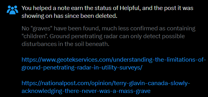 TriGremlin's tweet image. So @AlannaKellyNews, when will you be apologizing for lying about mass graves and perpetuating the biggest hoax in Canadian history?