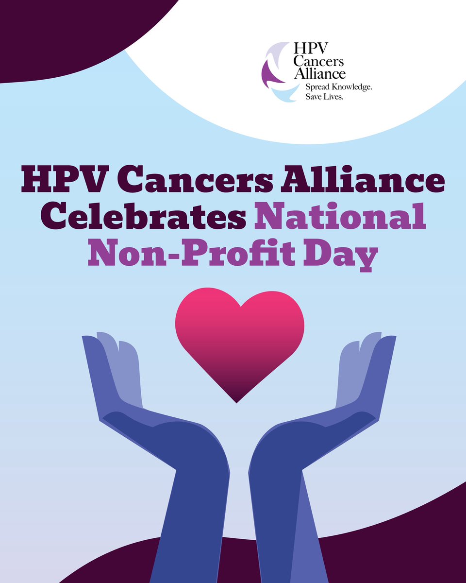 HPVAlliance's tweet photo. 🌍 Today is National Non-Profit Day — and we’re inviting YOU to be part of the movement to end HPV cancers. 💜💪#nationalnonprofitday #hpvcancersalliance #hpvprevention #EndHPVCancers https://t.co/c0Nx2APNvH