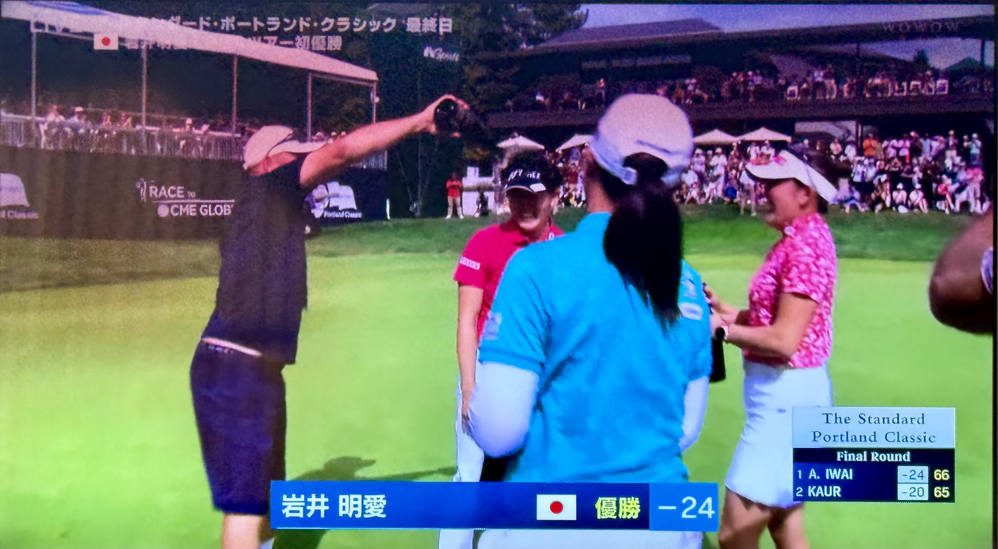 祝 LPGA初優勝】岩井明愛 サイン入り ティー缶 岩井明愛、62で