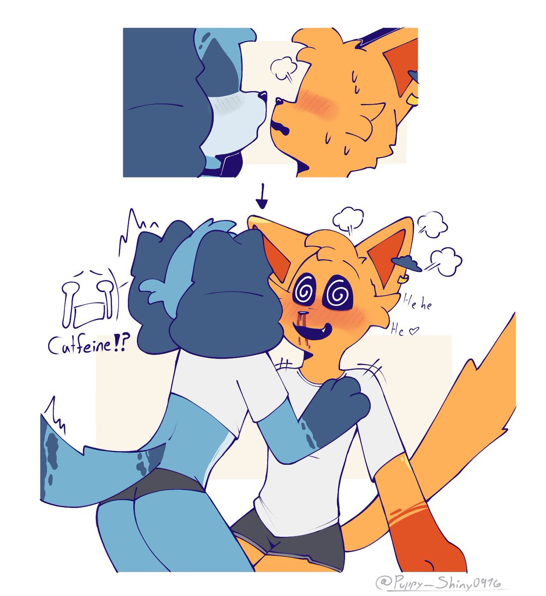 Puppy_Shiny0916's tweet image. I am a stupid: 🐱☀️☕-🐶☁️

#PoppyPlaytime #dogpressed x #catfeine #frowningcrittersAU #SmilingCrittersAU