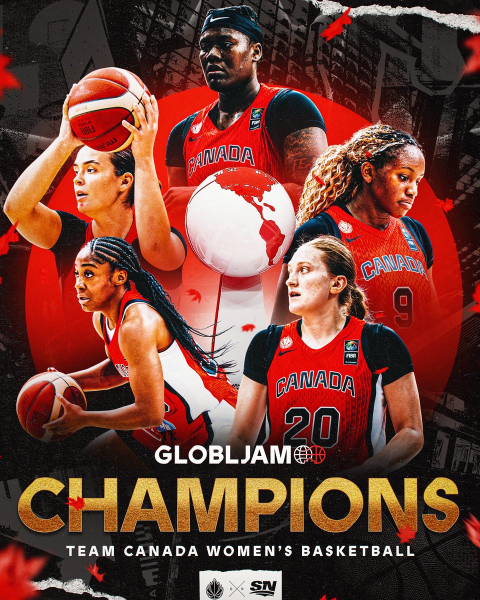 Sportsnet's tweet photo. GOOD AS GOLD! 🥇

@CanBball ARE 2025 #GLOBLJAM CHAMPIONS! 🇨🇦 https://t.co/Ru1l6t7VXb
