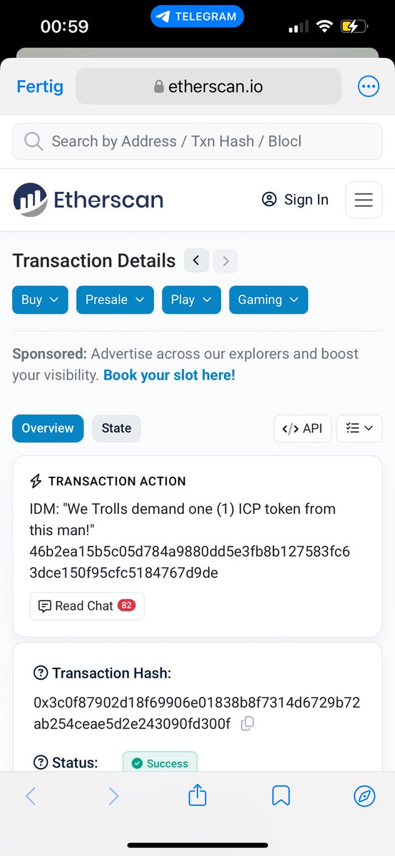 Dear <a href="/dominic_w/">dom.icp ∞</a> I am not sure if you Are aware of this message… 

But the $IC team is asking for your Support 🏴‍☠️❄️

„We Trolls demand one $ICP Token from this man“

What the F is going on ⚡️