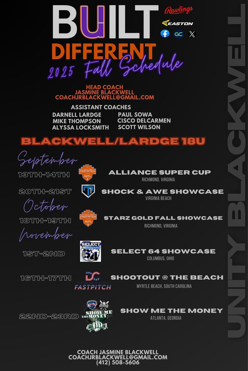 SBRRetweets's tweet photo. Check this out! kaylanwsoftball: LETS GO‼️ I’m so so excited to get this fall season started🔥 Can’t wait to showcase our skills this season and do it together as a family🧡💜 #letsgoU @CoachJRB__ @UnityBlackwell @VAUnitySB @UnityLardge @SBRRetweets @Dir… https://t.co/LU9AG1R8yI