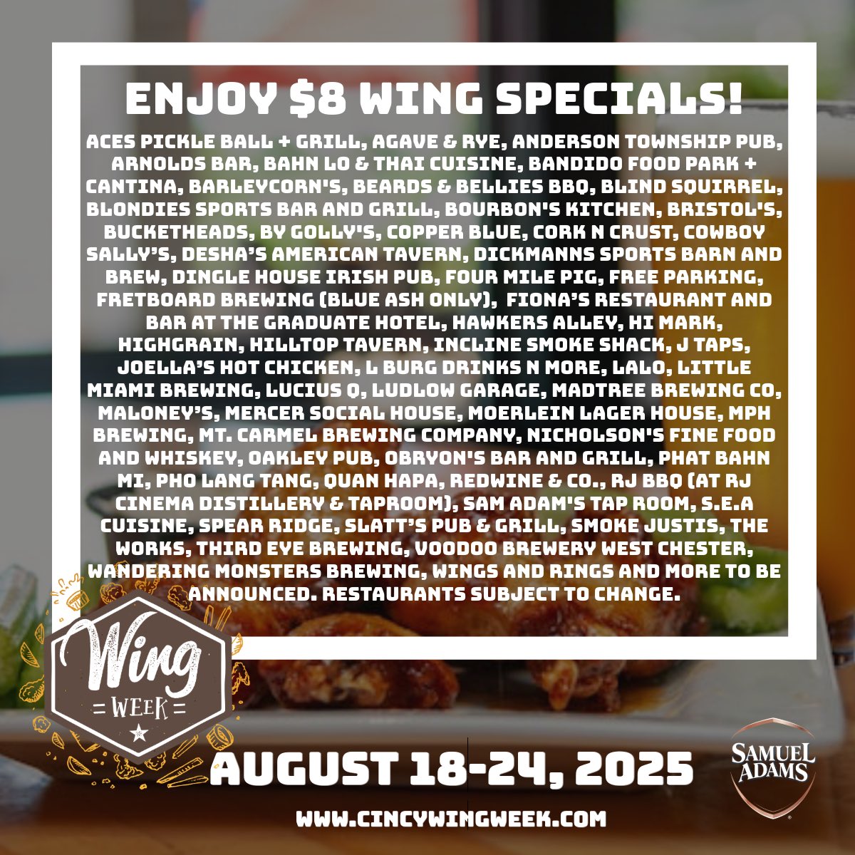 Cincinnati Wing Week tweet media