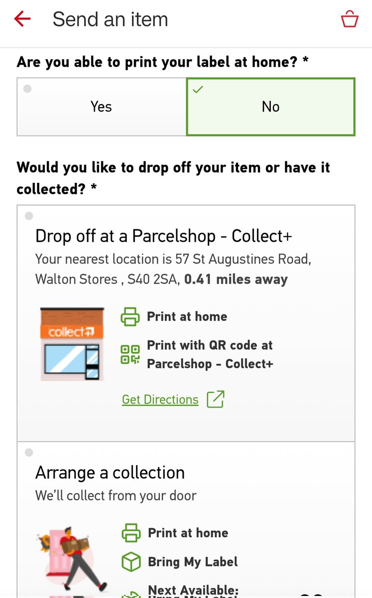 Arctixx's tweet photo. @RoyalMailHelp can't see any option for drop off lockers when creating postage in the app? Has anything changed? https://t.co/JT5dQmDYkg