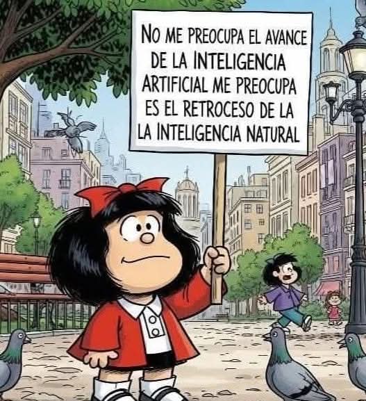 Acabo d ver esta reflexión d Mafalda y la comparto. Mucha gente en el mundo está alarmada x el impacto negativo d los móviles en la capacidad p concentrarse y en la llamada comprensión lectora d niños y adolescentes. ¿La adicción a los móviles es una nueva droga?