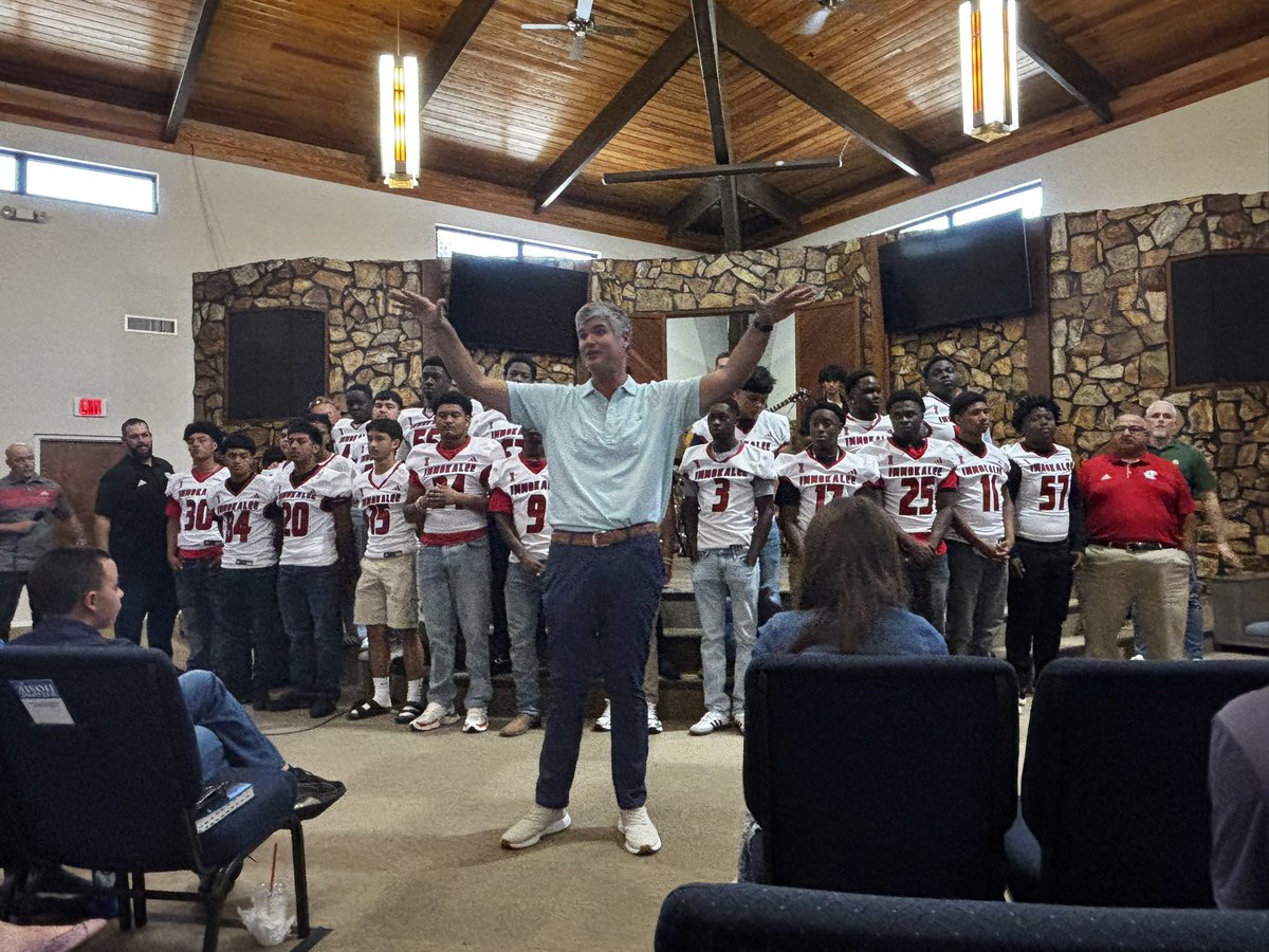 Timothy Pigg (@piggtimothy) on Twitter photo One of my awesome members captured this picture of me encouraging the church to be praying for the <a href="/ImmokaleeFB/">Immokalee High Football</a> Team.
We have been doing Kickoff Sunday since 2016. This year was extra special! One of my awesome members captured this picture of me encouraging the church to be praying for the <a href="/ImmokaleeFB/">Immokalee High Football</a> Team.
We have been doing Kickoff Sunday since 2016. This year was extra special!