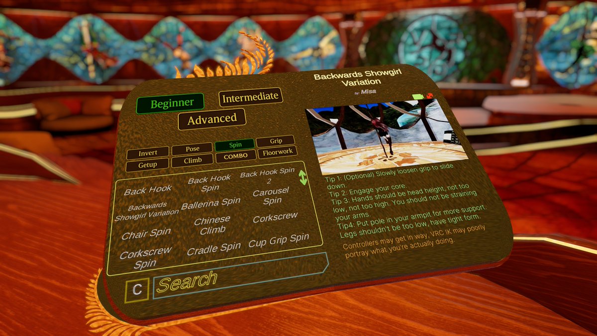 📚Our Pole Move Database just got a huge update! 
740 spins, climbs, floorwork, poses &amp; combos - all easy to filter and find in our VRC world (bit.ly/4fGrm9Z)!

🎥 Now also on YouTube: youtube.com/@VRPoleDancers

#VRPoleDance #VRChat #VirtualReality #PoleDance