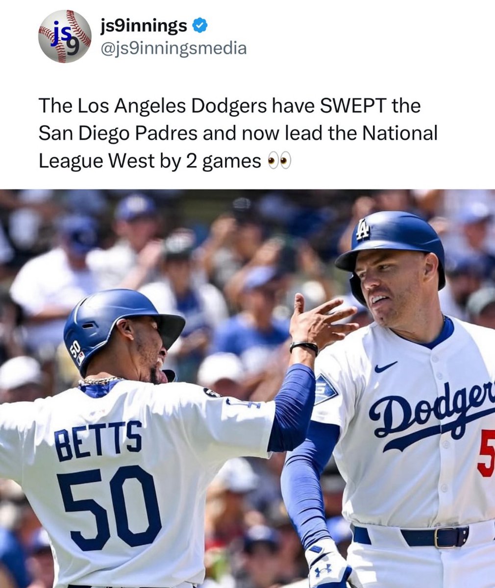 Aswang TJP (@megatjp) on Twitter photo Imagine calling the Dodgers “little bros” when your team isn’t even in the family feud…
Go line up behind the Giants and Angels and A’s…. Imagine calling the Dodgers “little bros” when your team isn’t even in the family feud…
Go line up behind the Giants and Angels and A’s….