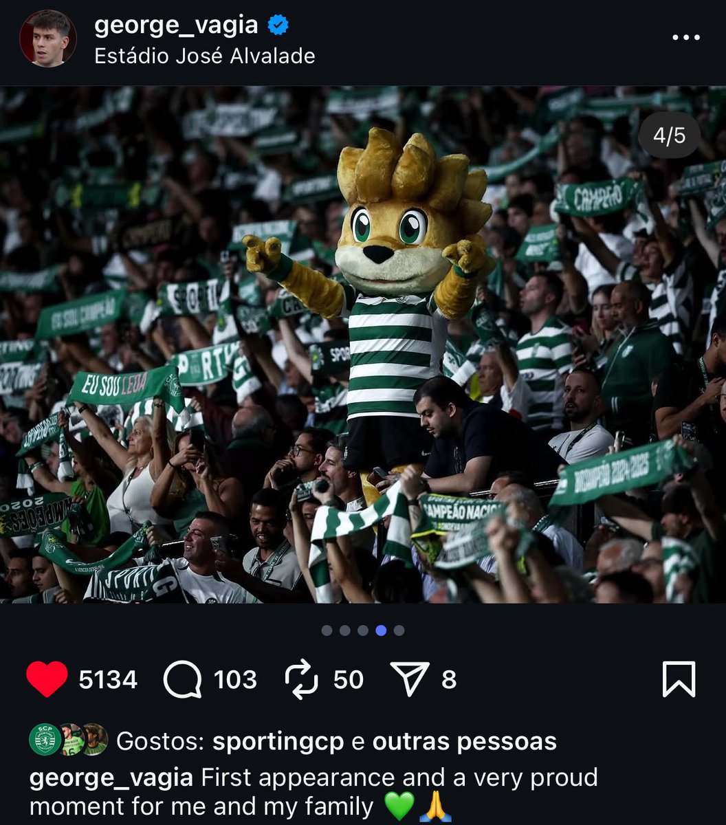 Ele incluiu uma foto só do Jubas no post da estreia 😭💚