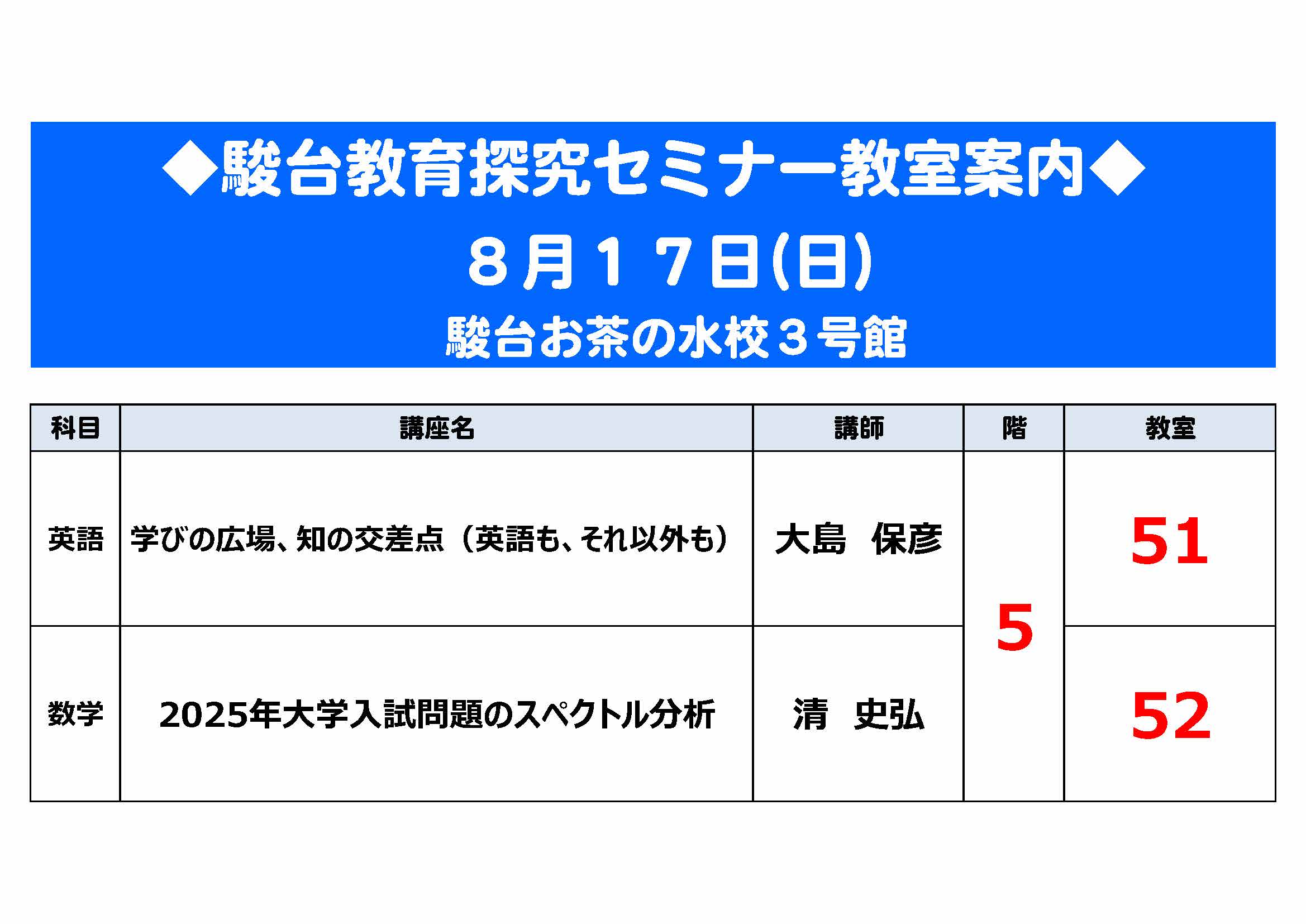 2017 駿台教育研究セミナー 数学 受験指導標準 駿台教育探究セミナー