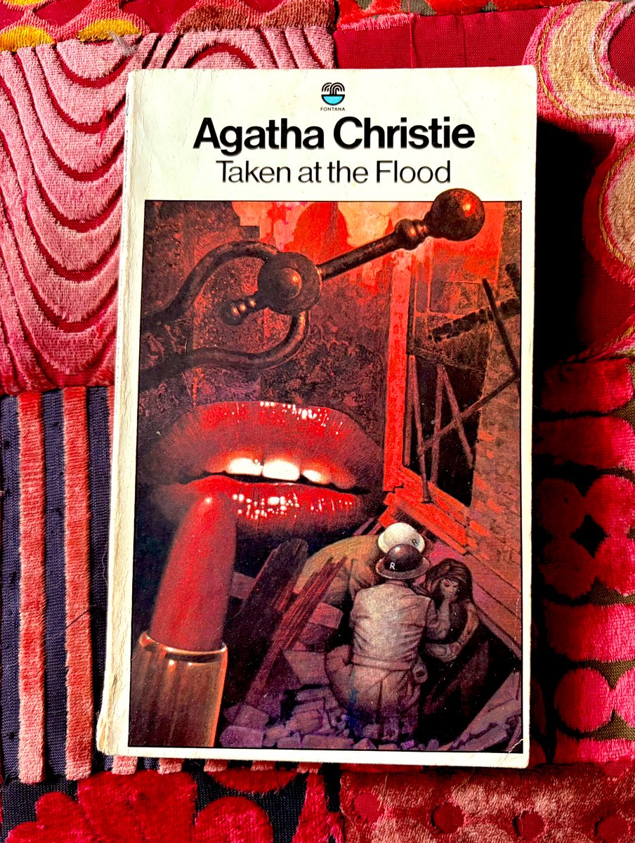 StevenGarner12's tweet photo. A depiction of the “dark cherry red” lipstick worn as part of a disguise in Taken at the Flood (aka There is a Tide) on this edition is my submission for this week’s #MurderEveryMonday
Christie did seem to enjoy this misdirection clue, using it again in Mrs McGinty’s Dead. 💄👄 https://t.co/JM2A7tBhHe