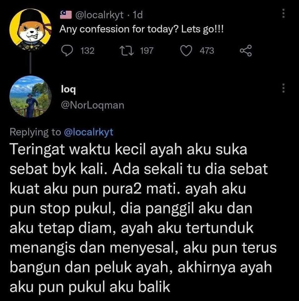 Macam tu je dia gula² kan bapak nya 😂
Kalau bapak kau sesah dgn ni auto meninggal kau : s.shopee.com.my/7pj8yFHkar