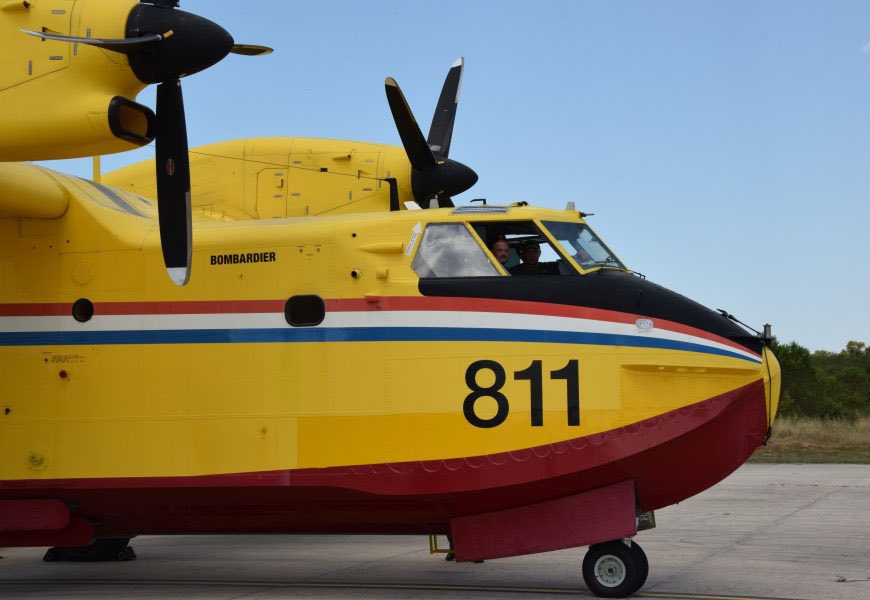 U tijeku je angažiranje jednog Canadaira CL-415 na požarištu na otoku Braču, Splitsko-dalmatinska županija❗️