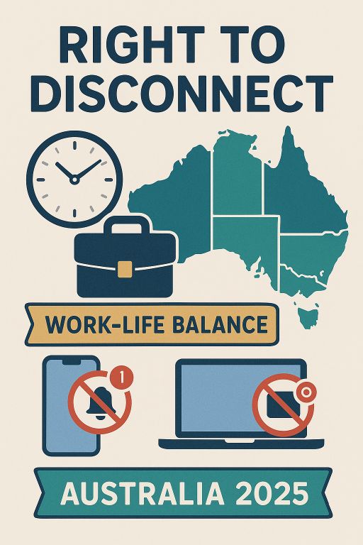 Our last newsletter was about the Right to Disconnect laws starting 26th August and is available for you to read here bit.ly/4mNW7Mt . You can also subscribe while you're there. Enjoy! 
#righttodisconnect