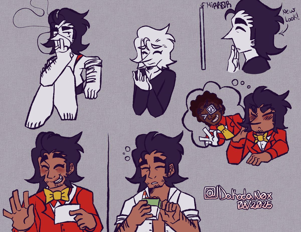 MikodaNox's tweet photo. some doodles about ideas of human!tenna and spamton (inspirated in other artists) and stuff -dance- (´▽`ʃ♡ƪ)
#tenna #tennaDeltarune #humantenna #humanspamton #DELTARUNE #DELTARUNE #spamton #spamtongspamton https://t.co/fq9fpS7HNH
