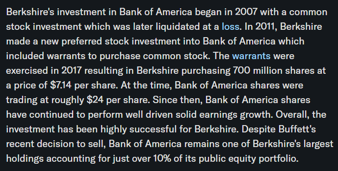 SaulGoodbot's tweet photo. May 19 2025 Y! Finance on Buffett's BAILOUT (basically) beginning with $BAC in 2007 ($5B loss) and then his mid 2024 massive dumping spree of $BAC and China's last American tech traitor $AAPL. Both irrelevant now. The winners won the folks distancing themself/retiring = old news. https://t.co/vXyvMs6fHv