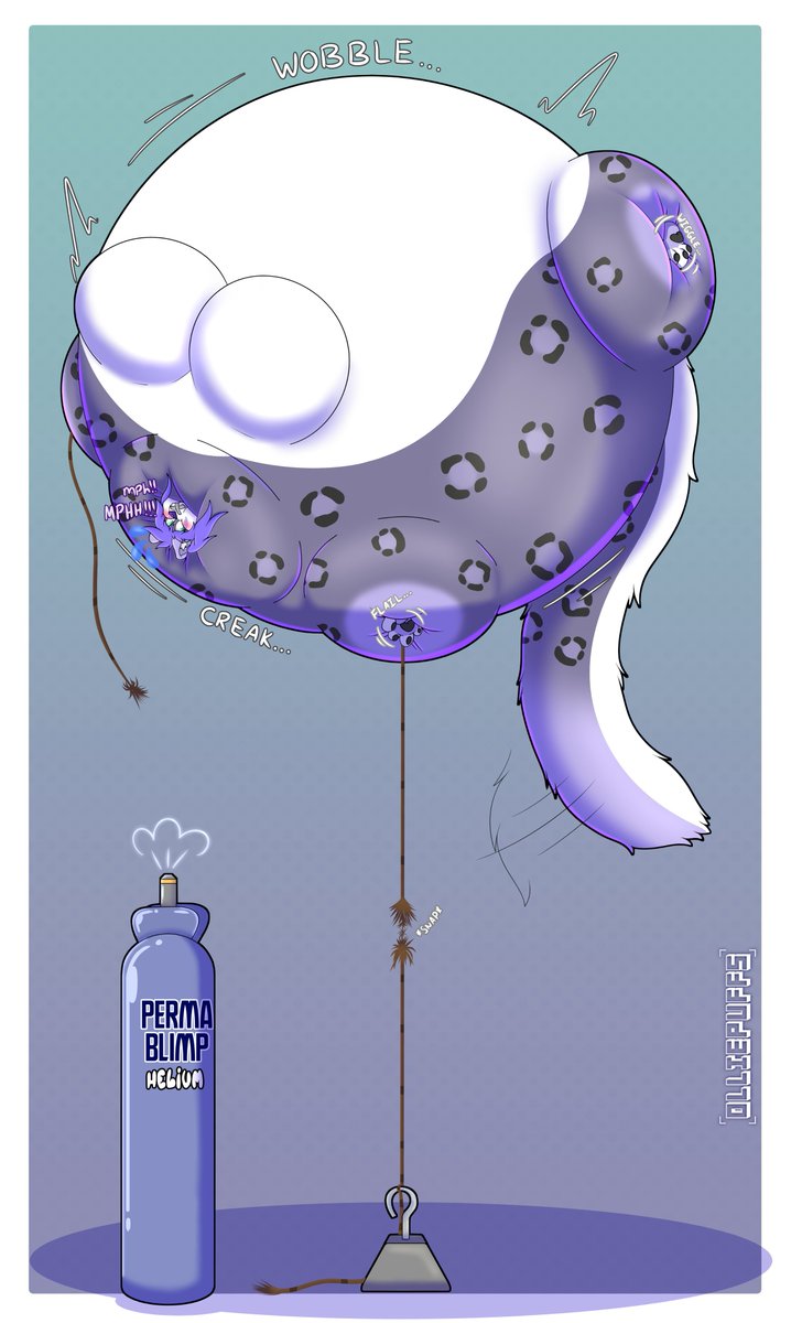 MPHH!!~ 
Why does everyone always use the weakest rope to hold down balloons!! 
Especially with this new Perma-Blimp Helium!! Help! Don't let me float away!!~ *wobbles* &gt;///////&gt;

Happy Helium Day~ 💜
