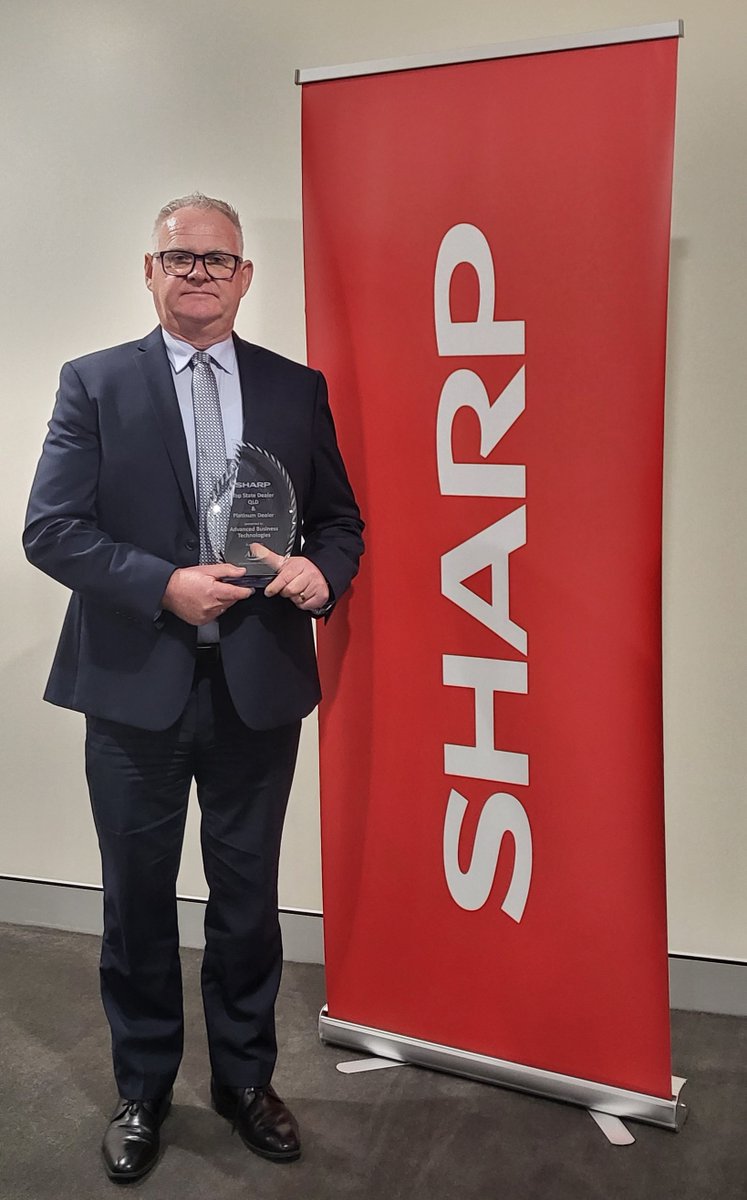 abtgroup_'s tweet photo. Big News! 🎉

ABT has been awarded Top State Dealer (QLD) at the Sharp Dealer Conference! 🏆 A huge thank you to our amazing team and loyal customers for making this possible.
#Sharp #TopDealer #ABTPrinting https://t.co/rrTaiwTcqM