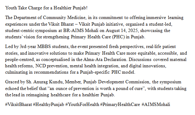 AIMS Mohali tweet media