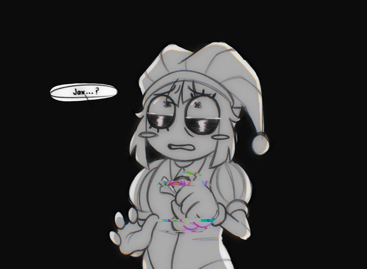 i4kugisaki's tweet image. just flirting with this idea a little. 1/2

#tadc #pomni #jax #funnybunny