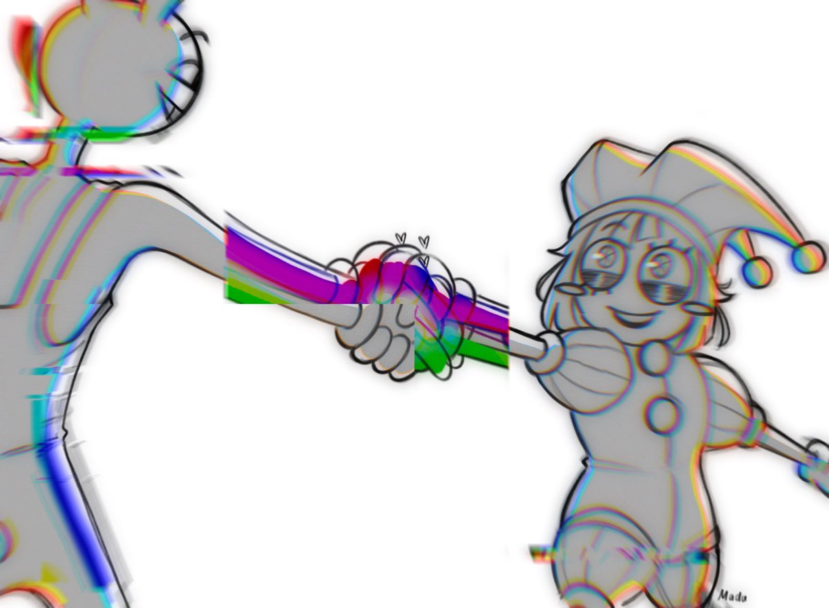 i4kugisaki's tweet image. just flirting with this idea a little. 1/2

#tadc #pomni #jax #funnybunny