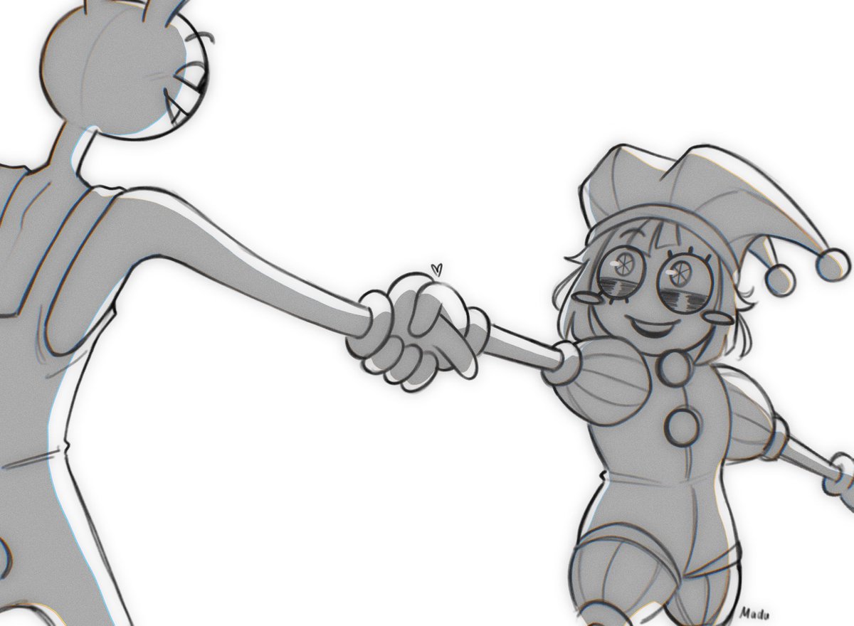 i4kugisaki's tweet image. just flirting with this idea a little. 1/2

#tadc #pomni #jax #funnybunny