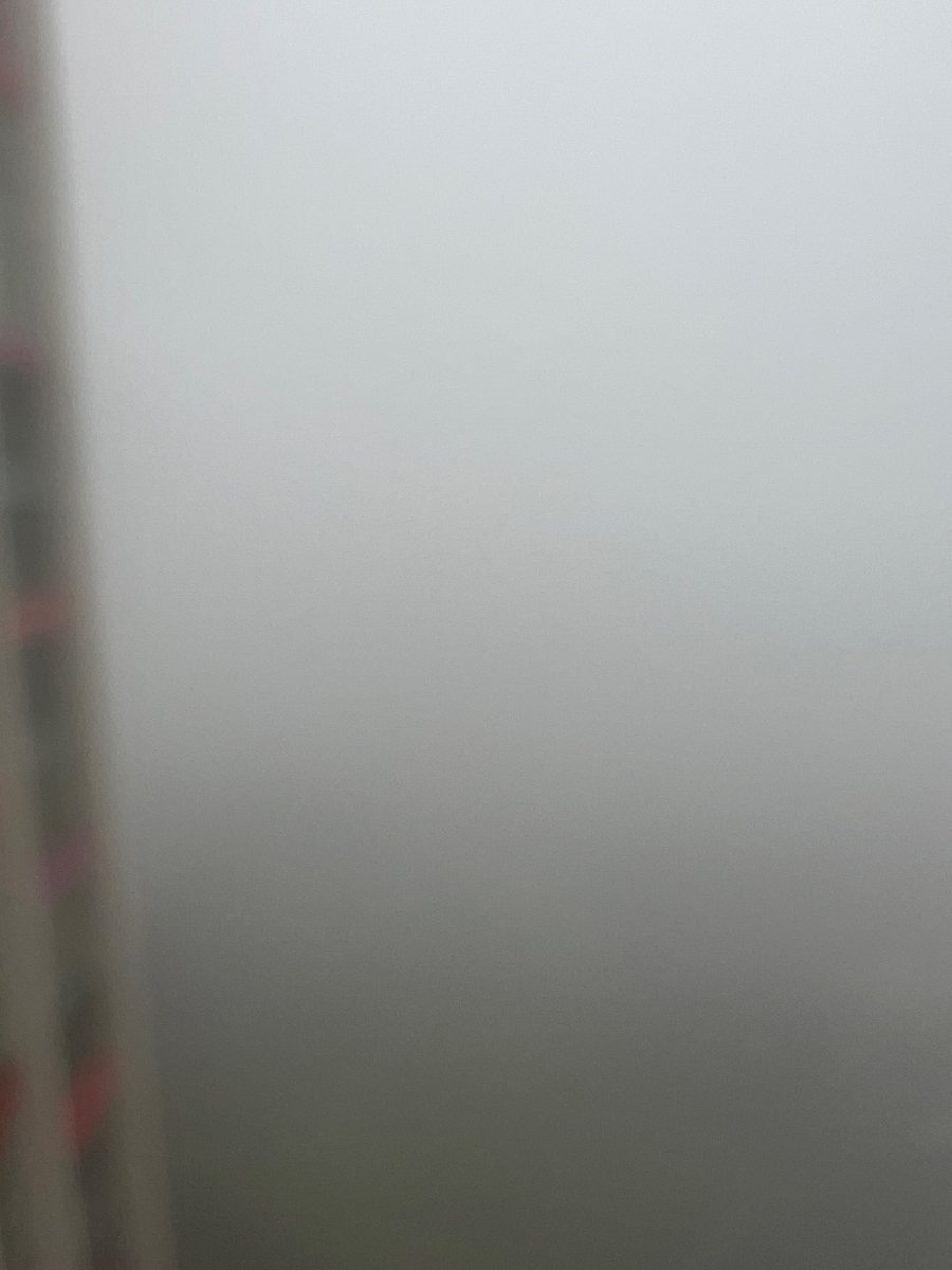 This is what you can see from window. Bandra Worli sea link gone. Heavy rain in Mumbai. Step out only if essential.