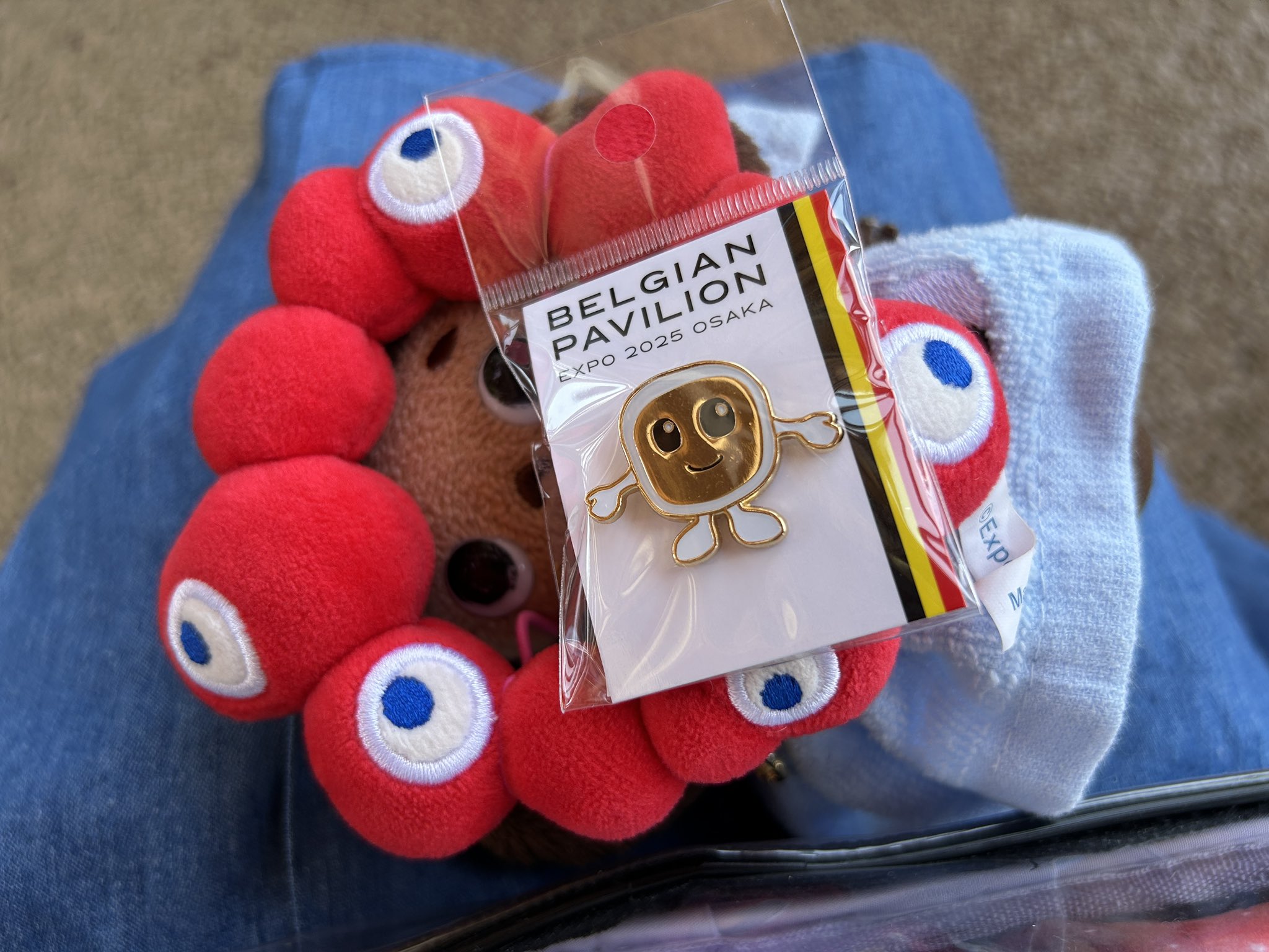 ペルー　万博　ピンバッチ　ぬいぐるみ　セット 万博 ペルー パビリオン ピンバッチ マグネットピン ぬいぐるみ 3点セット