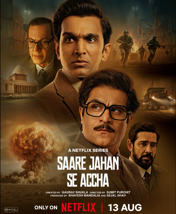 rahulshibanideb's tweet photo. Watched Saare Jahan Se Accha: The Silent Guardians,
Gripping ’70s spy thriller, stellar cast, and a powerful salute to India’s silent guardians 🇮🇳 Must Watch.
#saarejahanseaccha @pratikg80 @hinduja_sunny  @SuhailNayyar and Team. https://t.co/fMX1BPW7aq
