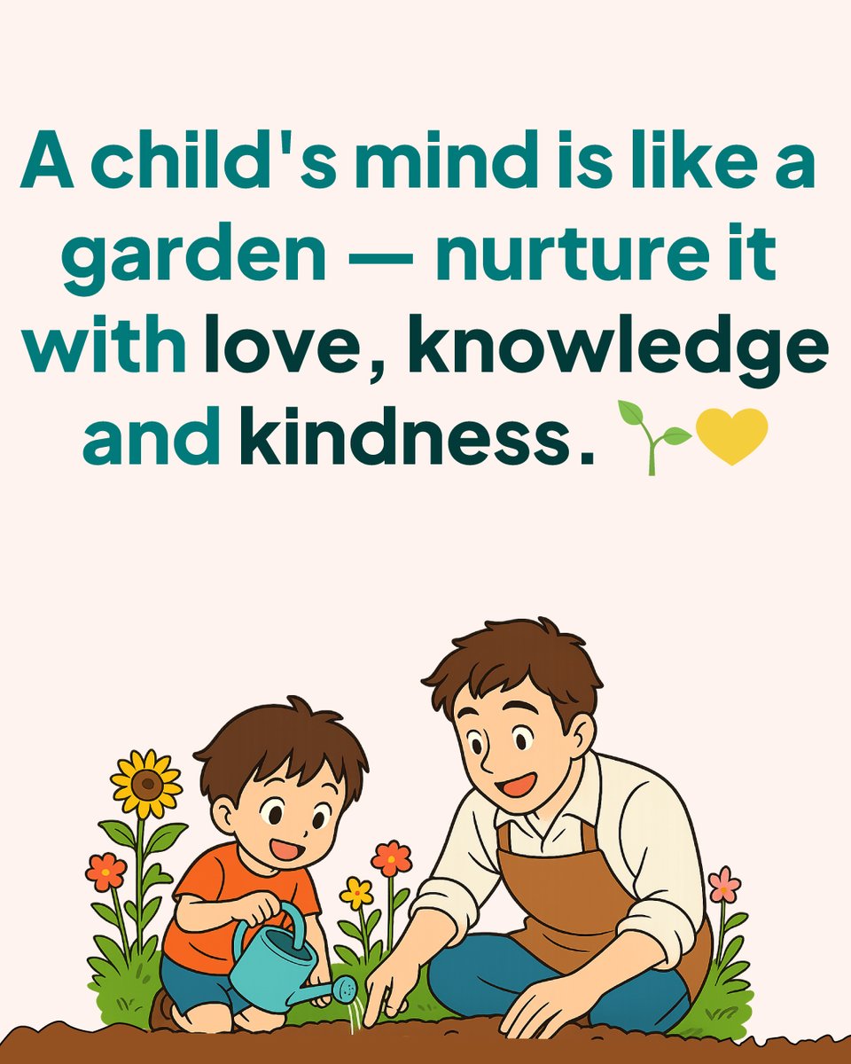 kidypulse's tweet photo. 🌱✨ Nurture the mind, nurture the heart. ✨🌱
Planting seeds of love, wisdom, and kindness today, for a brighter tomorrow. 🌸💛

Learn more at https://t.co/e0Od7R9G3B

#MondayMotivation  #qoutes #Trending  #TrendingNow https://t.co/WZ4WMNUSHq