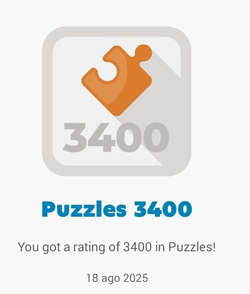 Subiendo a 3.400 en puzzles para estar con percentil 99,9% y entre los 20.231 en clasificación global.
#ajedrez 
<a href="/chesscom_es/">Chess.com en Español</a>