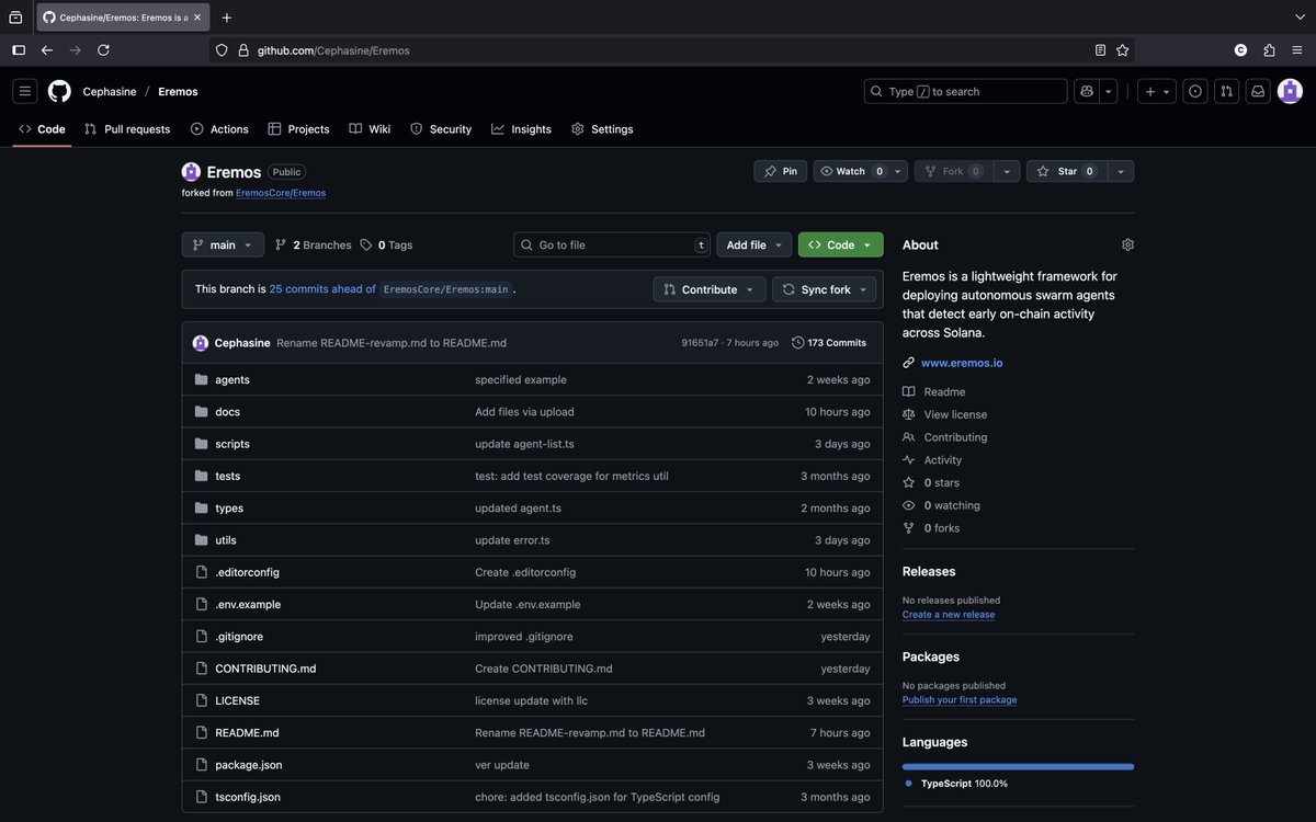 Just submitted my entry for the <a href="/SuperteamEarn/">Superteam Earn</a> x <a href="/EremosCore/">Eremos</a> bounty.

Revamped the repo, cleaned up the structure, added docs &amp; assets, and shipped it all to GitHub.