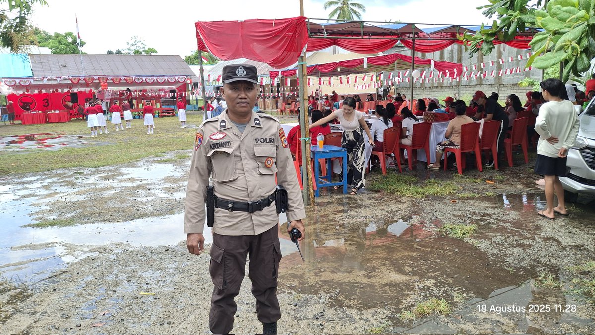aguscops's tweet photo. Pengamanan gebyar kemerdekaan RI ke 80 2025 di Kelurahan Pandu. https://t.co/esqWVkU2kS