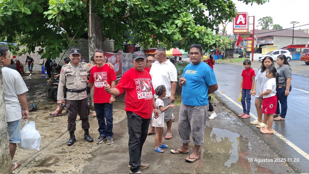 aguscops's tweet photo. Pengamanan gebyar kemerdekaan RI ke 80 2025 di Kelurahan Pandu. https://t.co/esqWVkU2kS