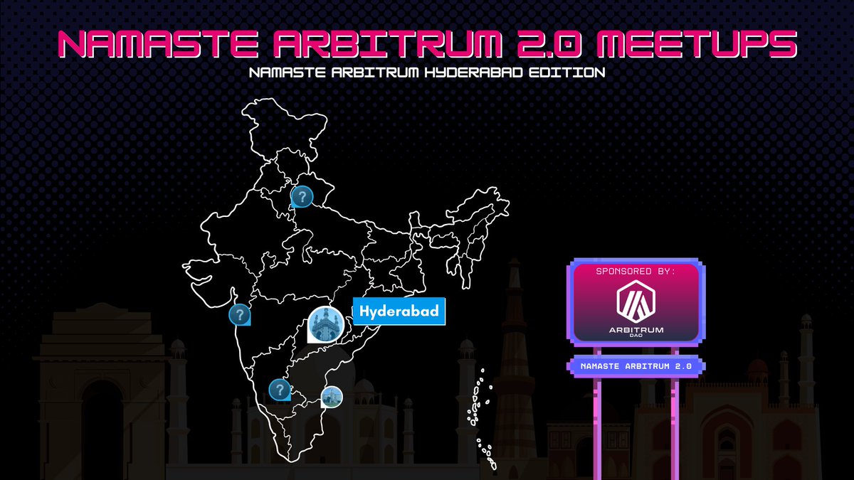 Namaste Arbitrum (๐, ๐งก) ๐ฎ๐ณ (@namastearbitrum) on Twitter photo Hyderabad , weโre coming for you! ๐ 
Namaste <a href="/arbitrum/">Arbitrum</a> : Hyderabad Edition is loadingโฆ Hyderabad , weโre coming for you! ๐ 
Namaste <a href="/arbitrum/">Arbitrum</a> : Hyderabad Edition is loadingโฆ