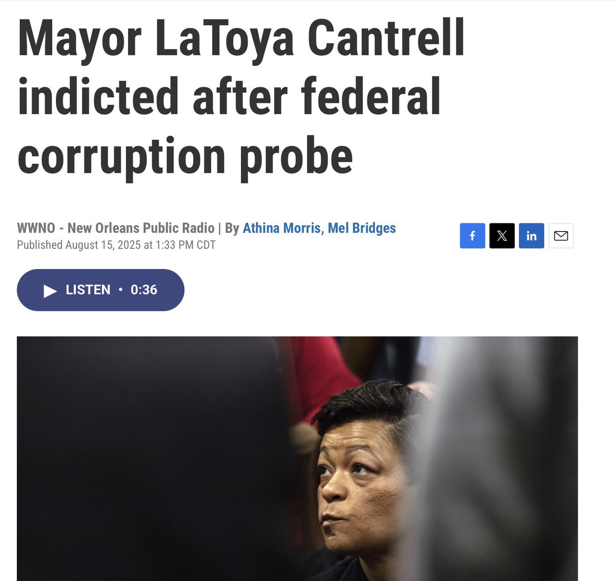 GetWoke15's tweet image. Hey @SmartCityexpo, I guess you've heard the news?!

It's probably best at this point to find another speaker and avoid any further embarrassment, as your current one (@mayorcantrell) is on her way to the BIG HOUSE!

#FRAUD #THIEF #ADULTERER @SKANK 

@usmayors @OurMayors