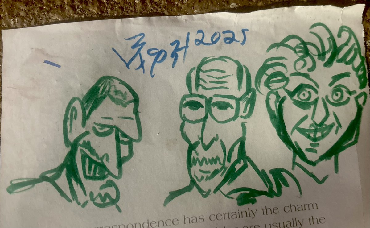 Caricatures of some lovely homeless people I befriended.