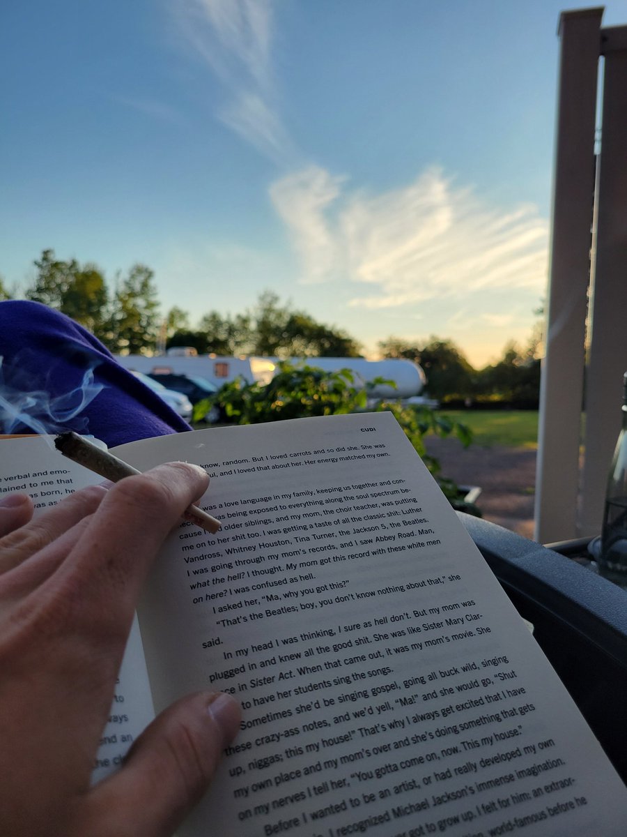 KotaKall's tweet photo. Finally enjoying this amazing memoir from @KiDCuDi on a beautiful Sunday evening https://t.co/2nk4hPe67T