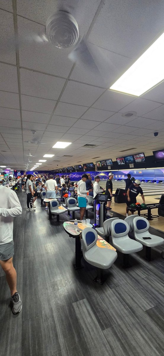 Breaking up the camp grind with some Family bowling!! #Family