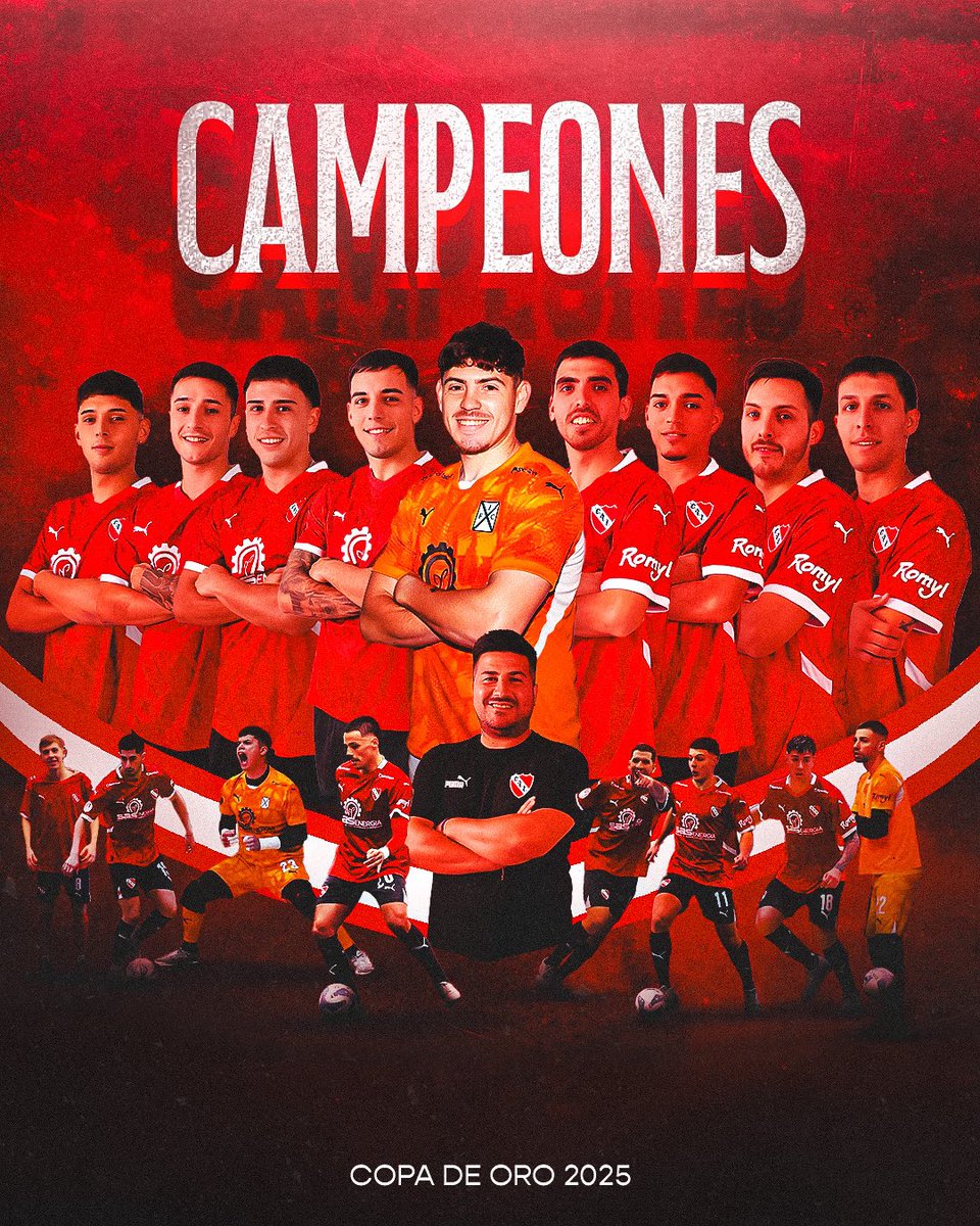 ¡#INDEPENDIENTE CAMPEÓN DE LA COPA DE ORO 2025!

#TodoRojo 🔴
