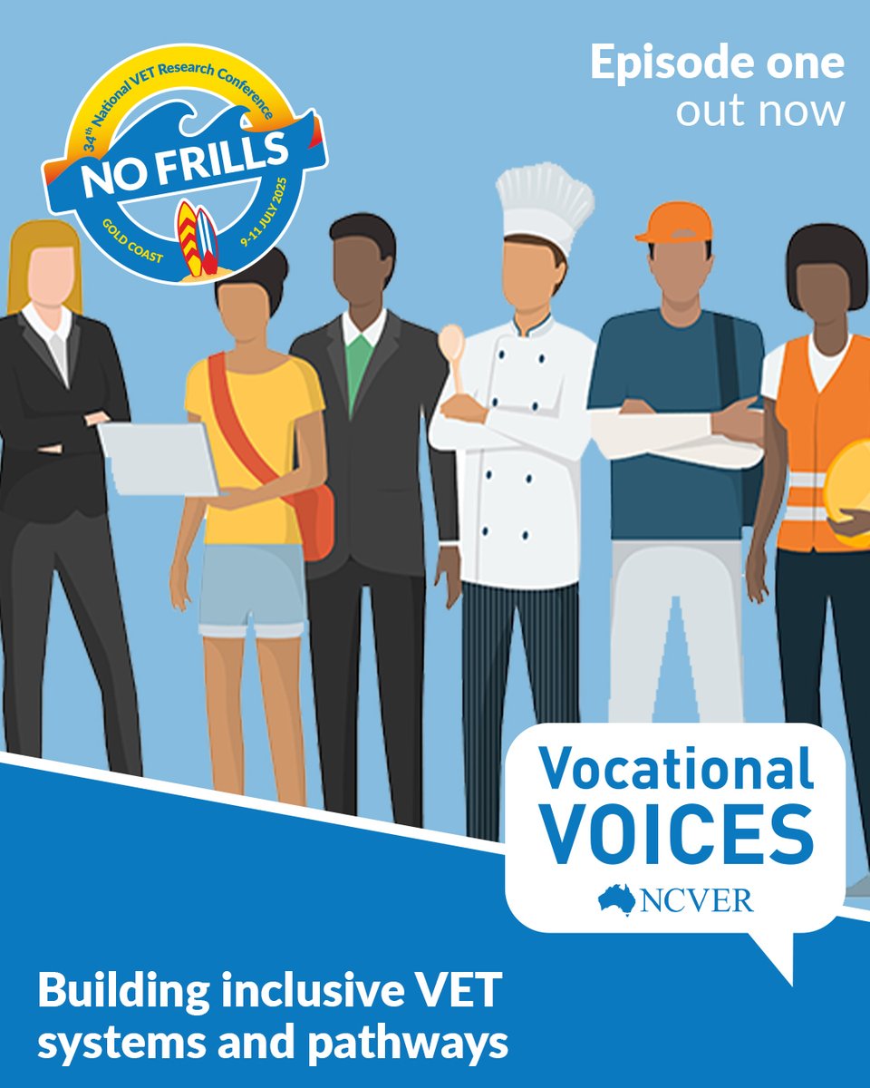 🎧 #NoFrills2025 podcast part 1 is out now!

Host Steve Davis &amp; a panel of presenters discuss building inclusive VET systems - from design &amp; delivery to diverse workforce training, learner pathways &amp; digital literacy.

👉 loom.ly/zJPMhe4

#VocationalEducation #training