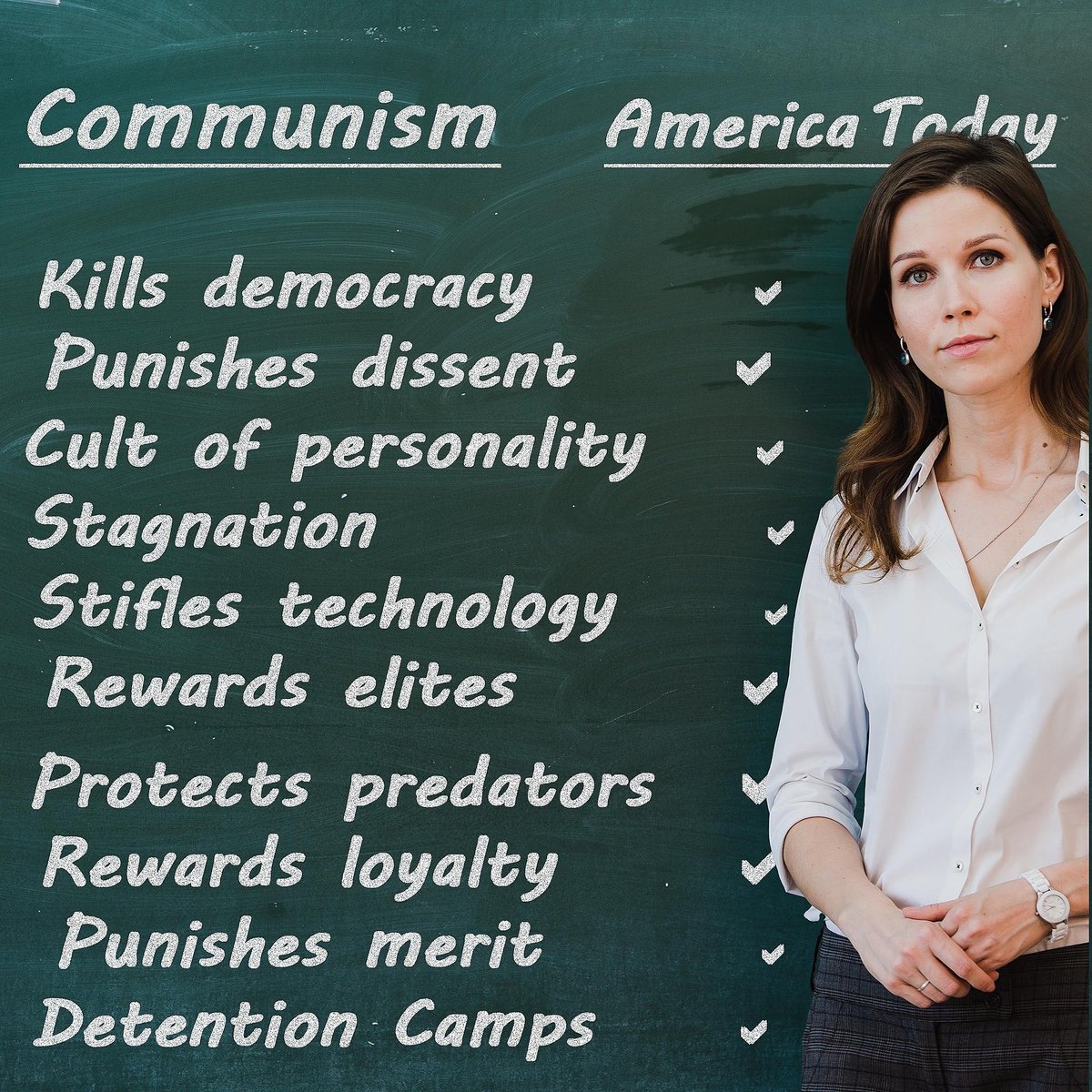 jasminesumayyah's tweet image. We can’t ignore the warning signs ⚠️

#AmericaInDanger #Authoritarianism  #SamePlaybook