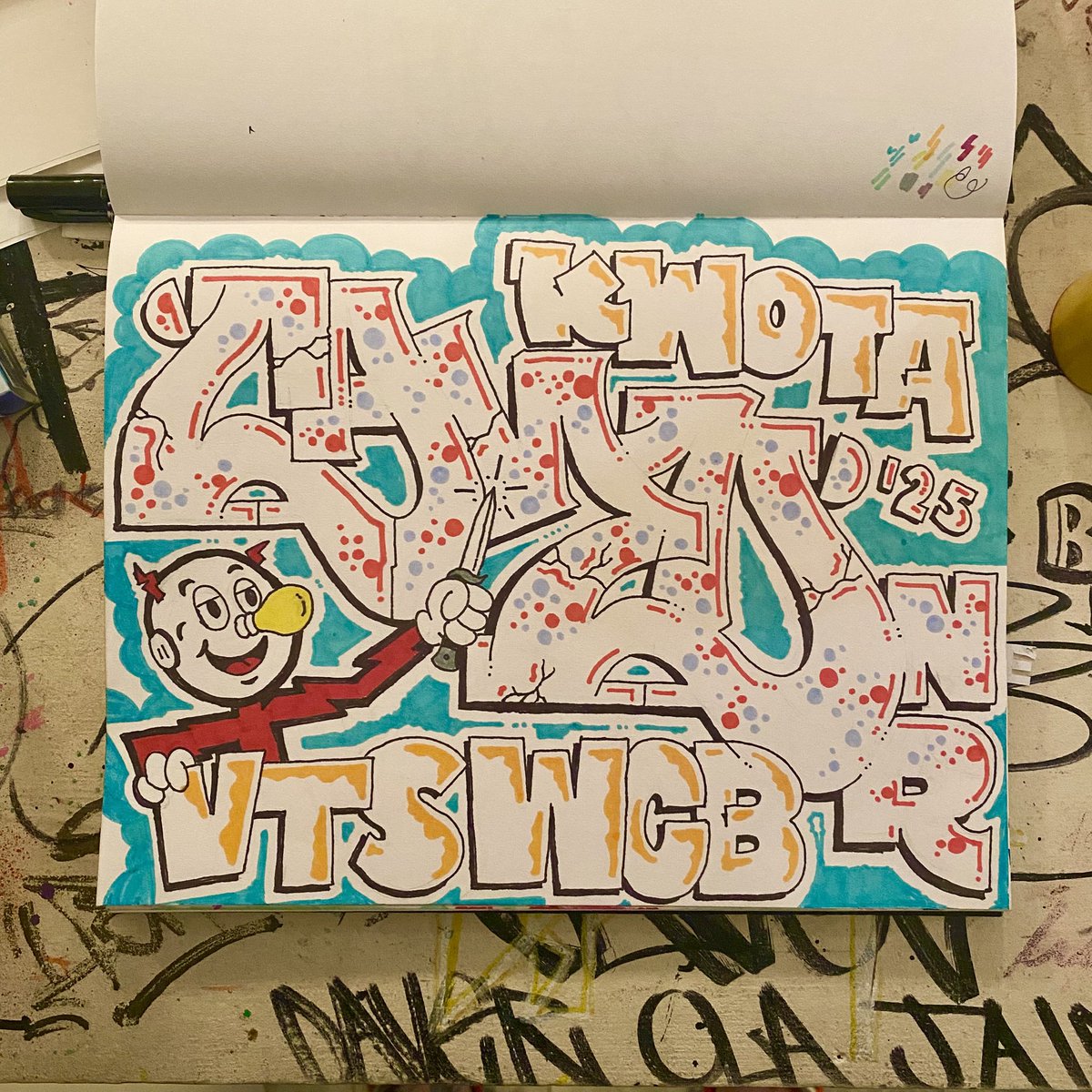 Saturday Night Fever #cameograffiti #graffiti #blackbook #sharpie